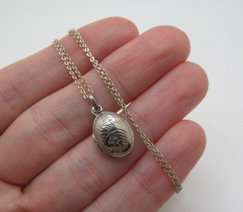 Collana catena ovale foglia