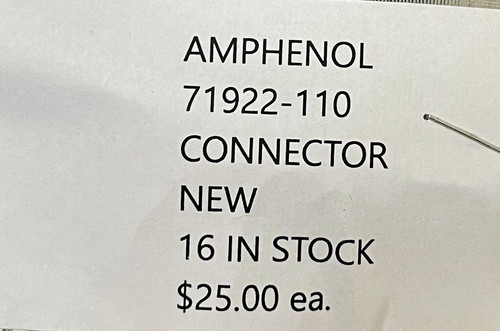 Amphenol connector 71922 - amphenol,