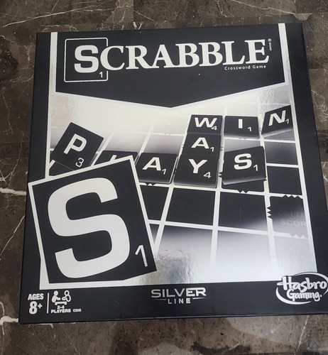 Hasbro scrabble silver line - silver,